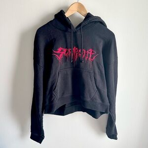 TNA cropped serpent hoodie